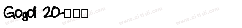Gogoli 20字体转换